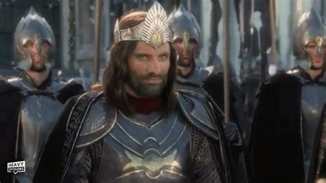 What's up with Aragorn's face in the coronation scene? : r/lotr