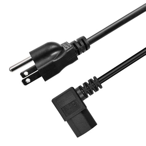 Buy QueenMake Computer Right Angle Power Cord,12ft 3 Prong Heavy Duty ...