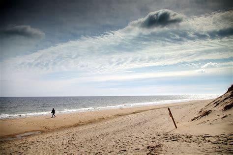 A lonely walk along Nauset Beach, Orleans, Cape Cod. | Cape cod, Cape cod image, Beautiful beaches