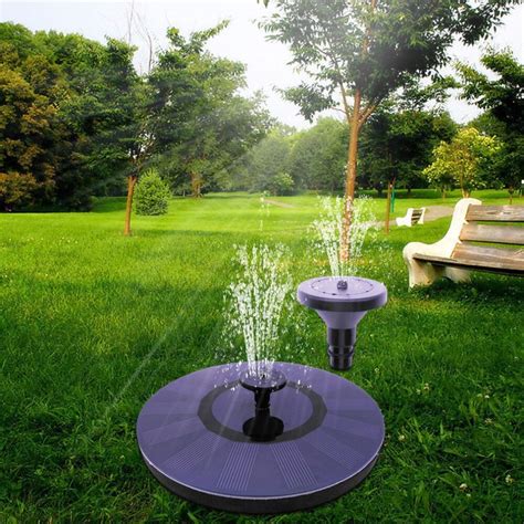 Solar Power Submersible Floating Fountain Pond Water Pump for Garden Pool Powerful Solar Pumps ...