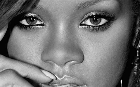 Wallpaper : face, eyes, black hair, nose, Rihanna, girl, beauty, smile, eye, look, lip, cheek ...