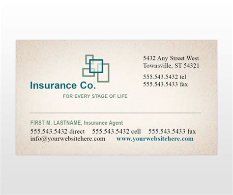 Life Insurance Agency Business Card Templates |MyCreativeShop.com