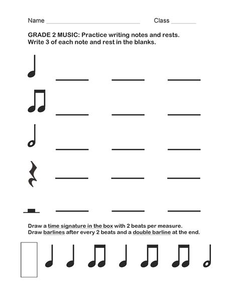 2nd Grade Rhythm Assessments | Exclusive Music | Music Math, Music Rhythm Worksheets, Music ...