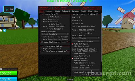 Blox Fruits | GUI - Fast Attack Mode, Auto Farm & More! Scripts | RbxScript