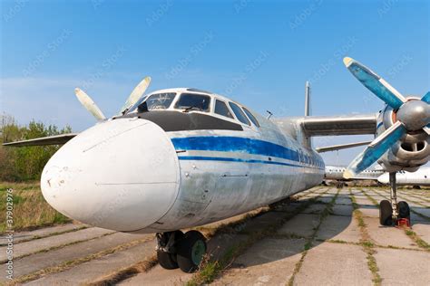 Antonov An-24 plane Stock Photo | Adobe Stock