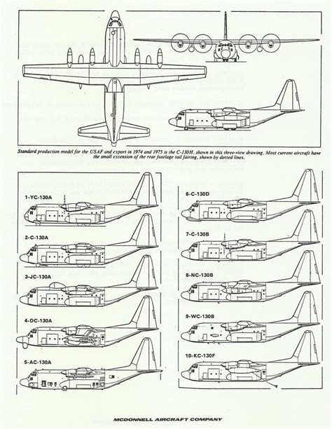 Lockheed C-130 Hercules Variants by TheMACVault on DeviantArt