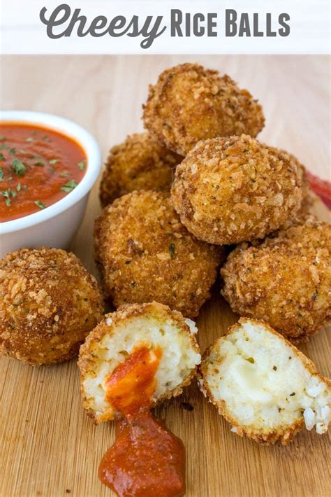 Easy Cheesy Rice Balls Recipe - The Rebel Chick