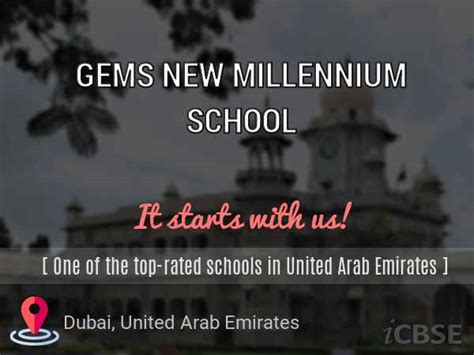 Gems New Millennium School, Dubai - Admissions, Fees, Address and ...