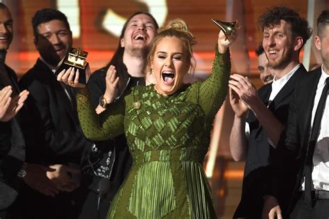 Adele wins Record of the Year at Grammys