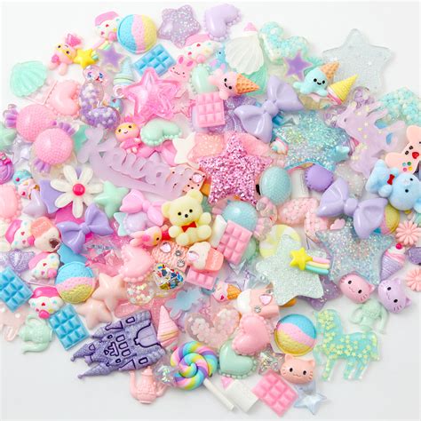 Super Kawaii Pastel Charms and Flatbacks Grab Bag - Cute Resin Cabocho – Delish Beads