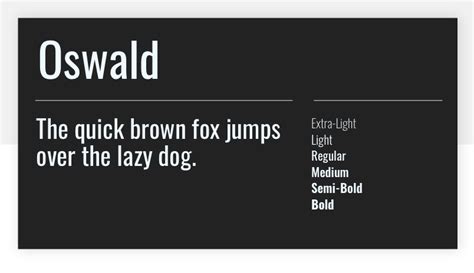 FREE Oswald Font for Your Headlines and Titles | HipFonts