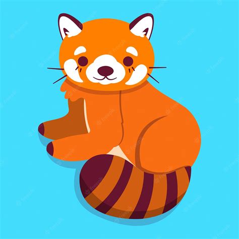 Premium Vector | Cute fox is sitting