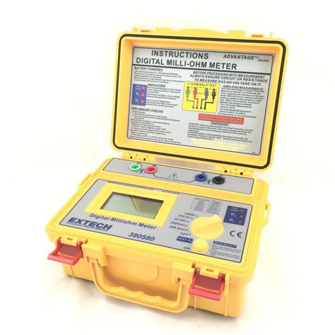 EXTECH BATTERY POWERED MILLIOHM METER - Tool Testing Lab Inc.