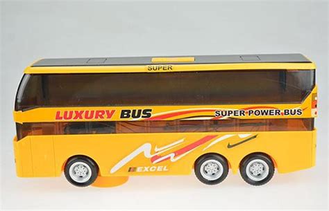 Kids Yellow Plastics Electric Double Decker Bus Toy [NB9T375] : EZBUSTOYS.COM