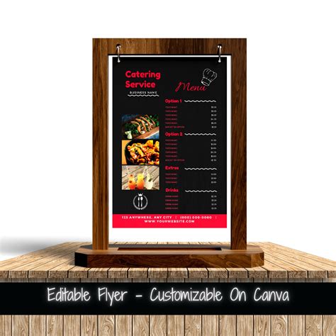 Printable Catering Menu Flyer Template Catering Services Flyer Catering ...