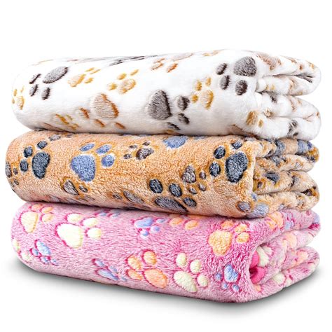 Dog Blankets For Large Dogs Cats 3 Pack Dog Blanket Washable 41 X 31 ...