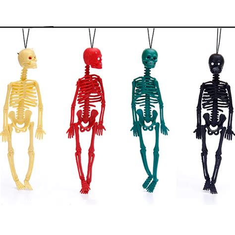 2017 New 20cm scary Halloween toys tricky toys children's toys skeleton skeleton model,key ...