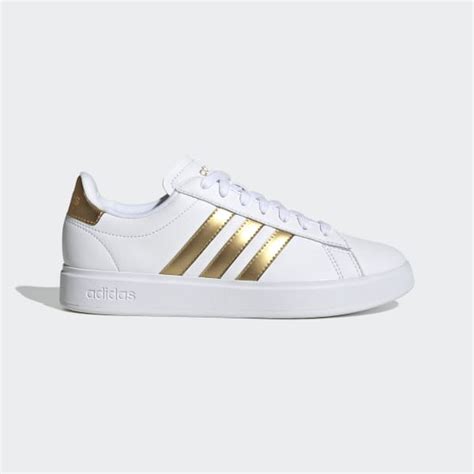 adidas Grand Court Cloudfoam Lifestyle Court Comfort Shoes - White ...