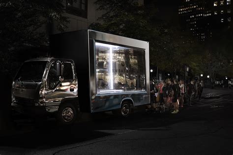 Truck installation on Behance