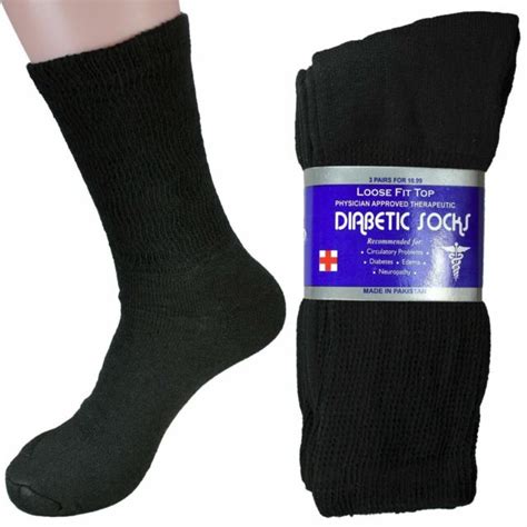 2 Packages Loose Fit Top Diabetic/Neuropathy/Edema Crew Socks | eBay