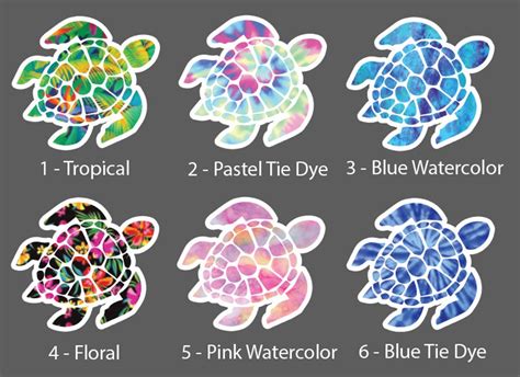 Sea Turtle Sticker Turtle Sticker Water Bottle Sticker - Etsy