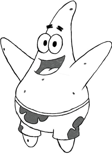 How to Draw Patrick Star | Spongebob drawings, Disney character drawings, Drawings of friends