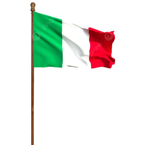 Italy Flag Clipart PNG Images, Italy Flag With Pole, Italy Flag With Pole Png, Italy Flag With ...