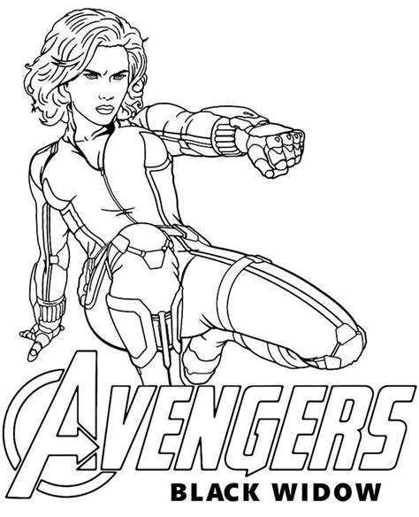 Black Widow Coloring Pages Avengers Coloring Avengers Coloring Pages | Images and Photos finder