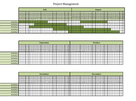 Project Management | Excel Templates for every purpose