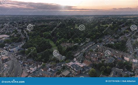 An Aerial View of Christchurch Park in Ipswich Stock Photo - Image of ...