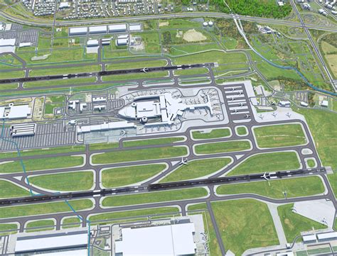 John Glenn Columbus International Airport - 3D Model by 3dstudio