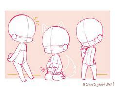 240 ideas de Bases y Poses (Chibi) en 2024 | bocetos, cosas de dibujo ...