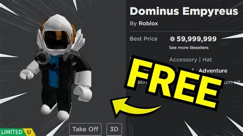 How to get a Dominus Empyreus for Free in Roblox! (WORKS EVERY TIME ...