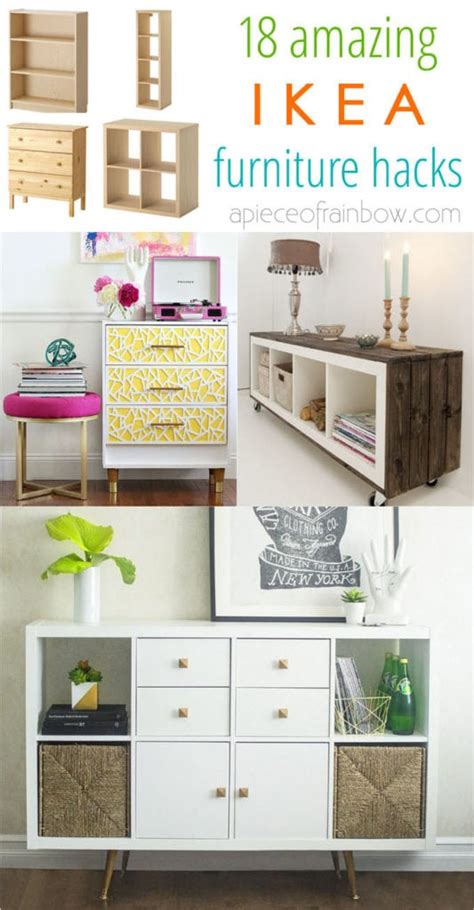 Easy Custom Furniture With 18 Amazing Ikea Hacks - A Piece Of Rainbow