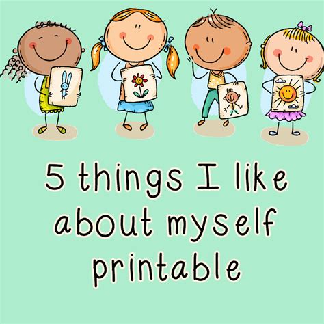 5 Things I Like About Myself Printable | Blossom Counseling and