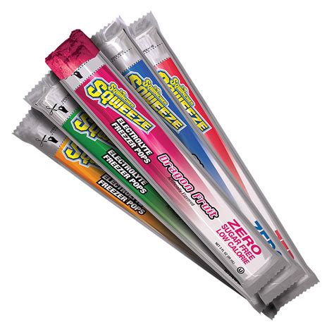 Sqwincher Sqweeze ZERO Sugar Free, Calorie Free Freezer Pops (Assorted ...