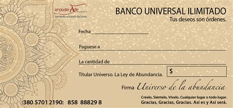 Cheque de la Abundancia | Abundancia, Frases de abundancia, Frases bonitas