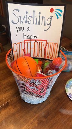 I made this gift basket for my boyfriends first basketball game of the ...