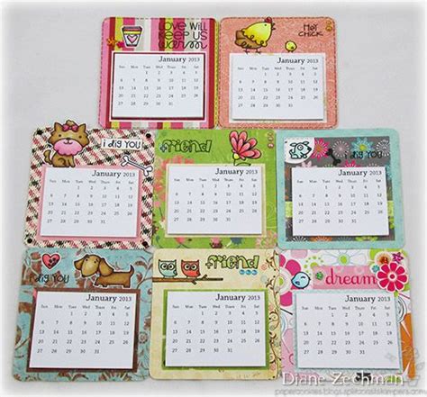 mini magnetic calendars | | Diy calendar, Mini calendars, Calendar craft