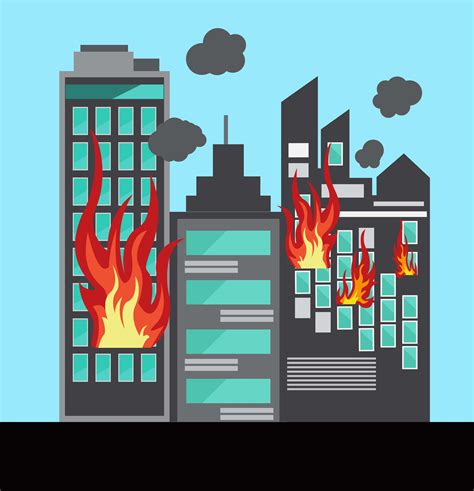 Building On Fire Vector Art, Icons, and Graphics for Free Download