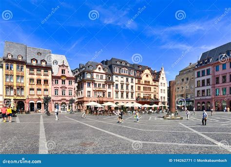 Mainz, Germany, Old Market Place Town Square in Historic City Center of ...