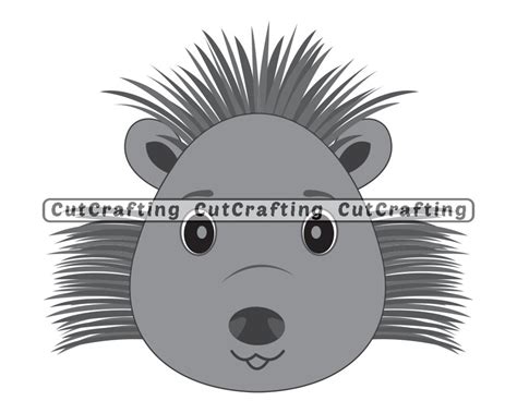 Porcupine Mascot SVG Porcupine Head Svg Porcupine PNG | Etsy