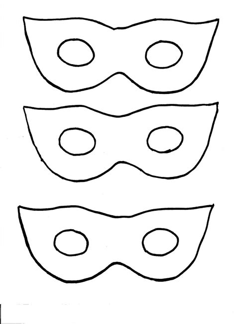 Scary Mask Template | Mask template printable, Masquerade mask template, Superhero mask template