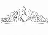 Princess Crown Coloring Page Words Sketch sketch template
