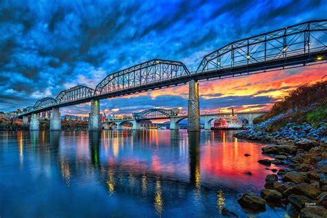 Chattanooga Sunset 3 Photograph by Steven Llorca - Pixels