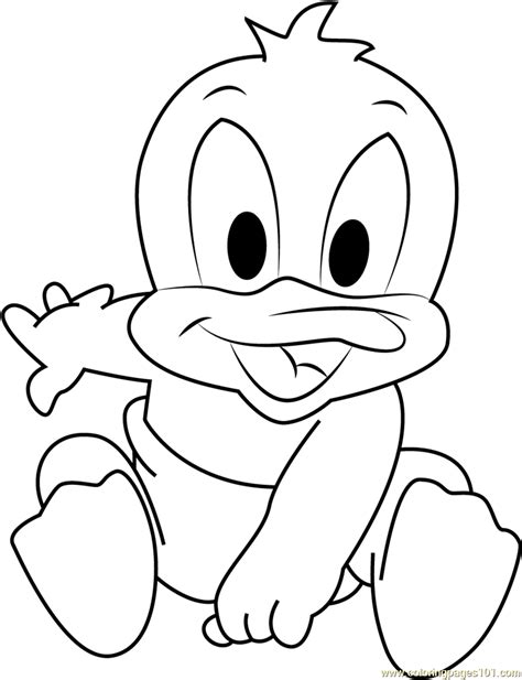 How To Draw Baby Daffy Duck