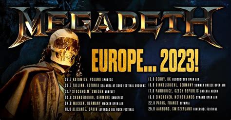 Event Megadeth - 26/07/2023 - Tallinn - Sea Arena - Estonia