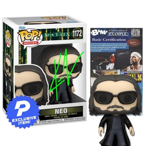 Keanu Reeves Autographed Funko Pop Neo Matrix L Signature With COA - Etsy