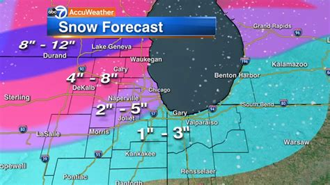 Chicago Weather: Winter storm dumps 1 to 8 inches of snow, ice, rain ...