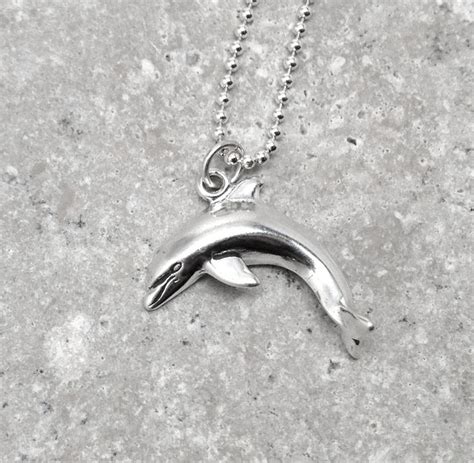 Dolphin Jewelry Necklace Sterling Silver by GirlBurkeStudios, $27.00 ...